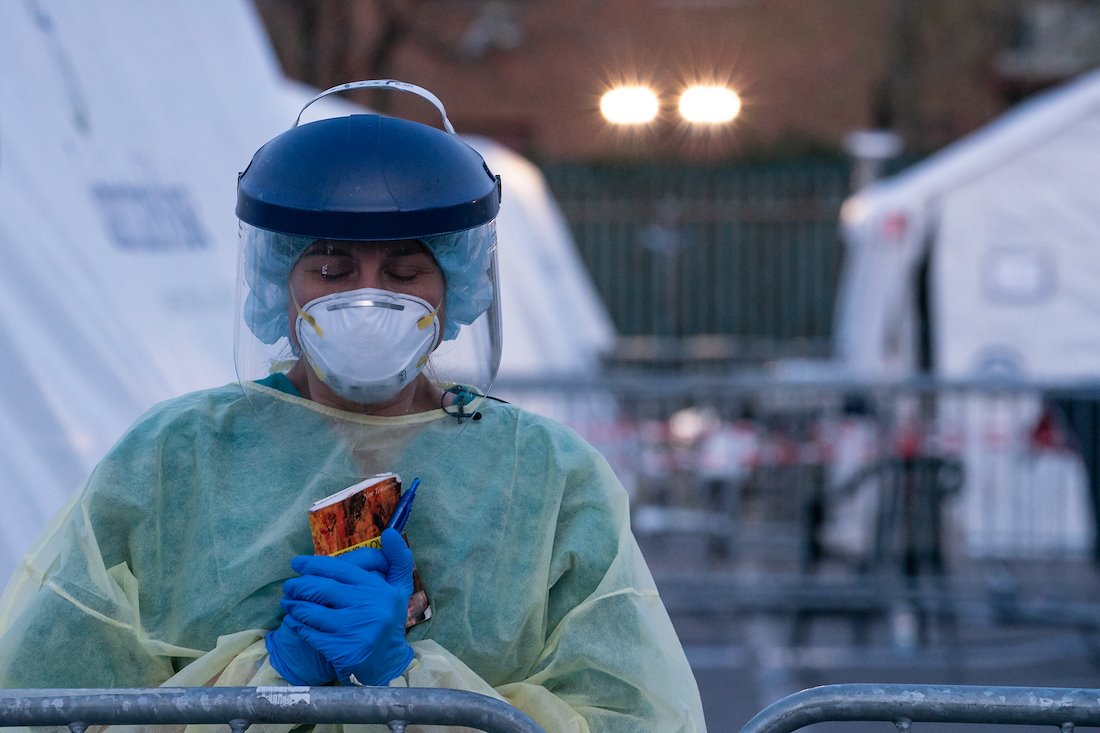 "God's peace is so good, and it's measurable," said Stephanie, a night shift physician assistant who relies on prayer for strength during her shifts.