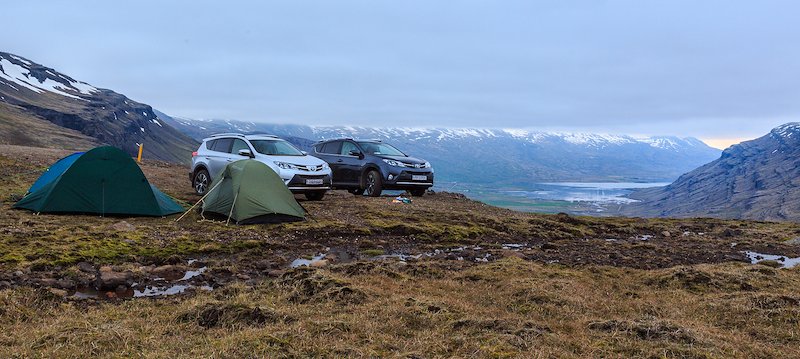 amazing campsite in Eastfjords