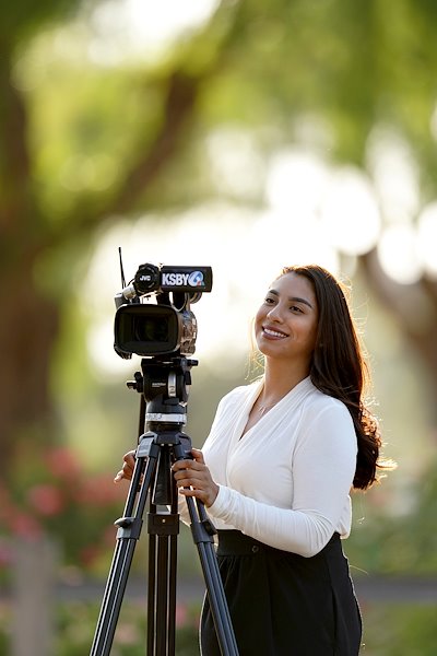 Gina Avalos, a recent graduate from Fresno State, works for KSBY TV in California's Central Coast.