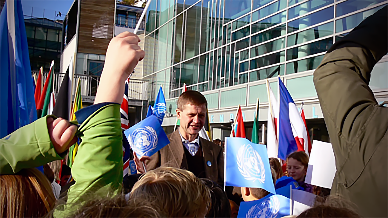 Solheim celebrates UN Day in Arendal, 2008.