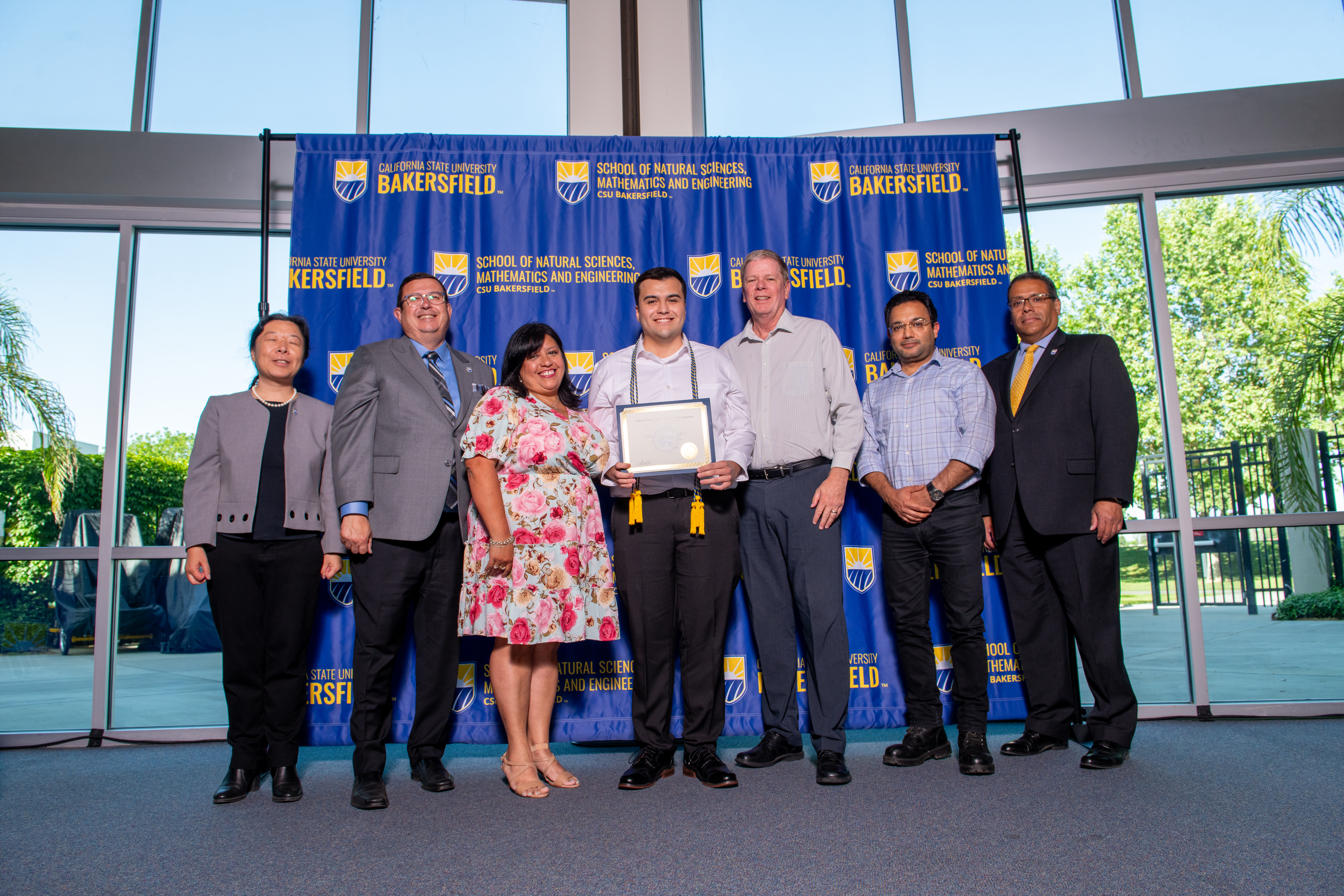 NSME dean Dr. Jane Dong, CSUB interim provost Dr. James Rodriguez ...