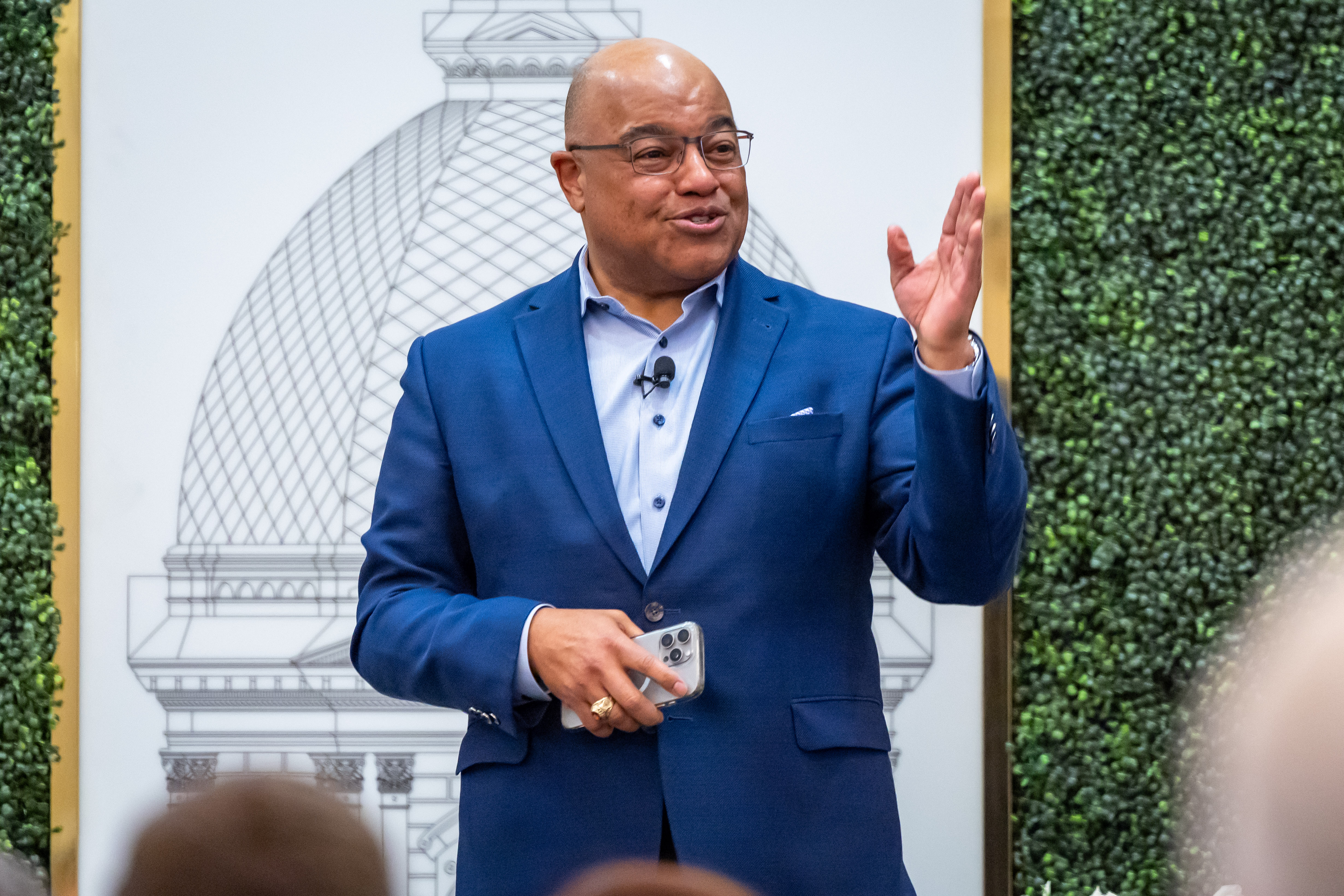 March 19: NBC Sports’ Mike Tirico introduces the “What Would You Fight ...