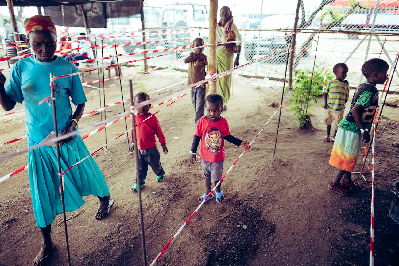 New refugees must first go through a medical evaluation so camp officials can identify any illness or malnutrition.