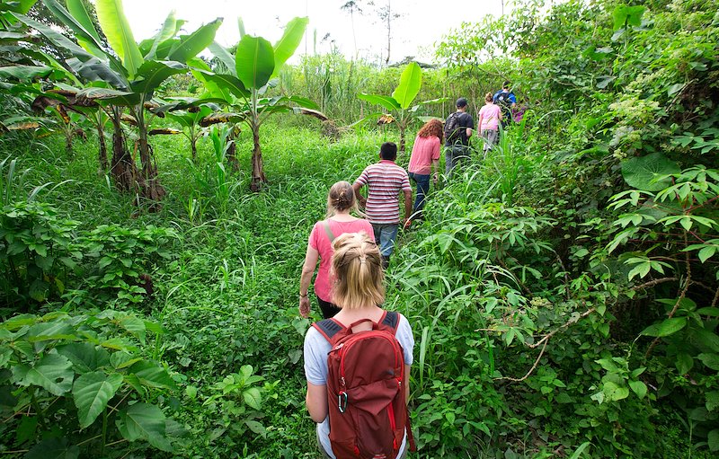 BYU Students travel through the jungle to visit a Chagra.