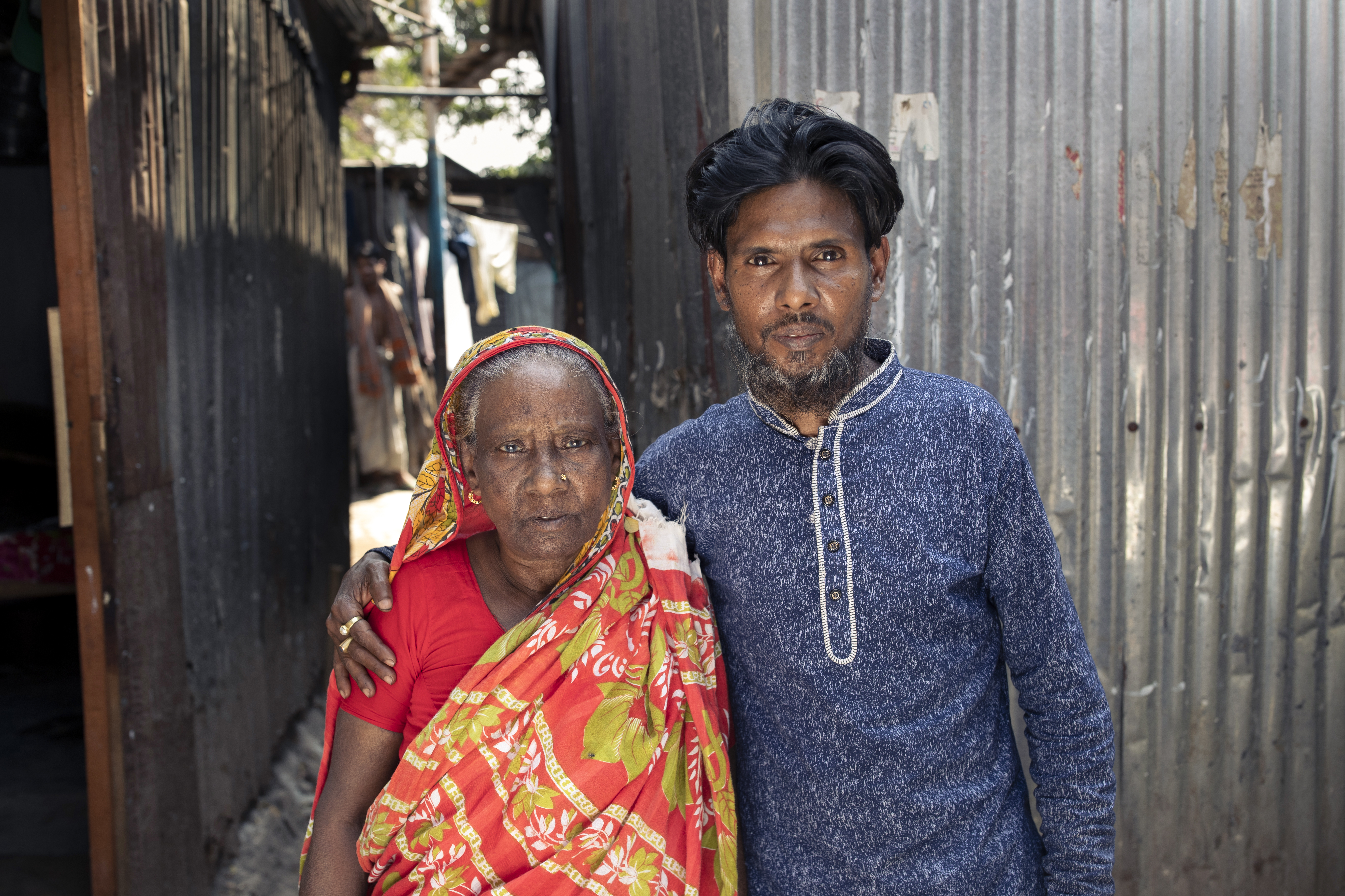 Asad with his mother Mosammed Nuru Banu.