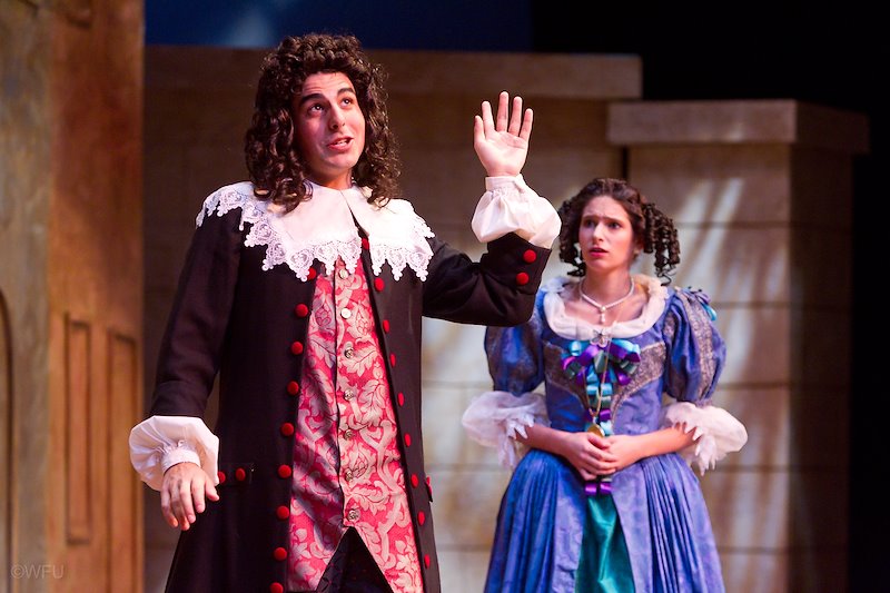 Michael Pizzalato and Morgan Stumbras star in "The Imaginary Cuckold" by Moliére.
