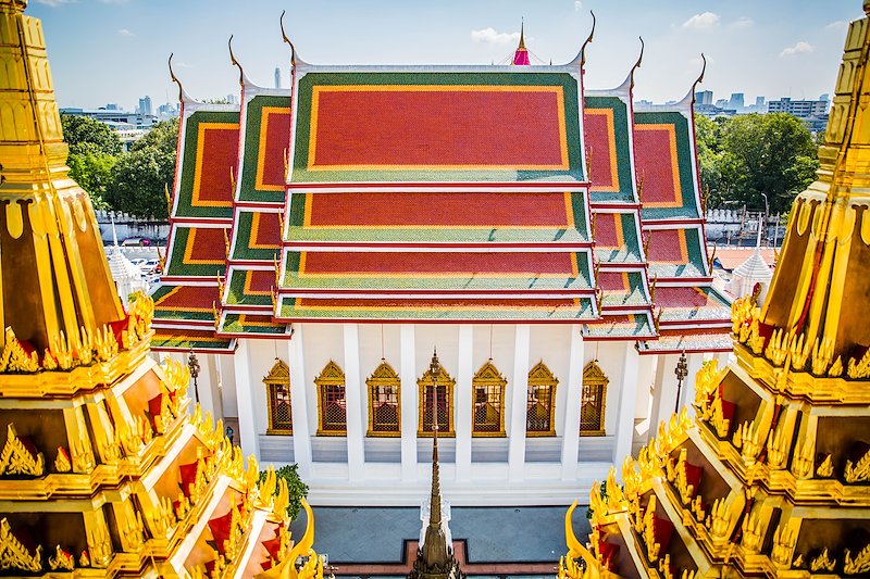 The view from atop Wat Ratchanaddaram.