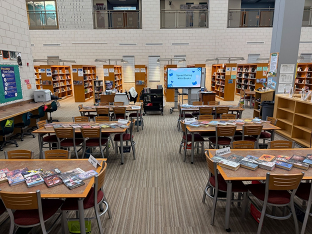 Literacy activity in the library to help students explore genres and ...