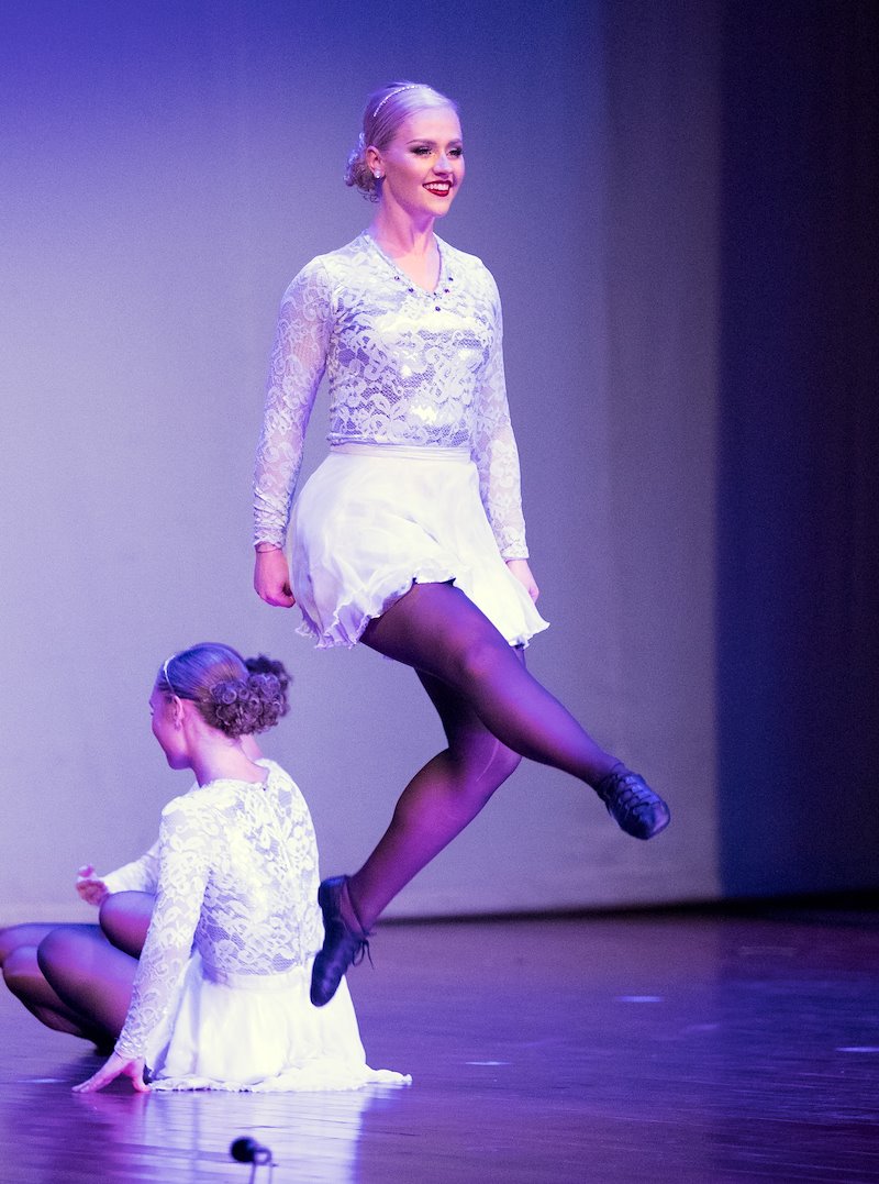 Victoria Ringer dances during a concert at the Vietnam Dance Academy. Photo by Jaren Wilkey/BYU