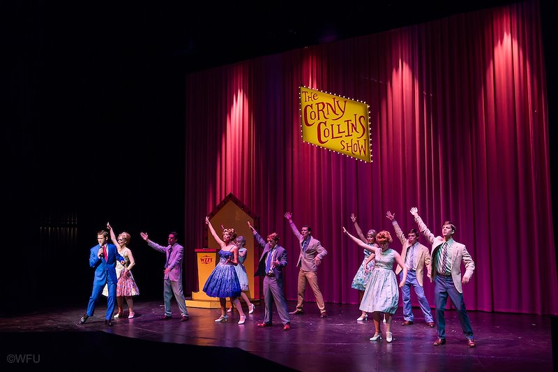 Professor J.K. Curry directed 30 cast members in the production of the musical "Hairspray."