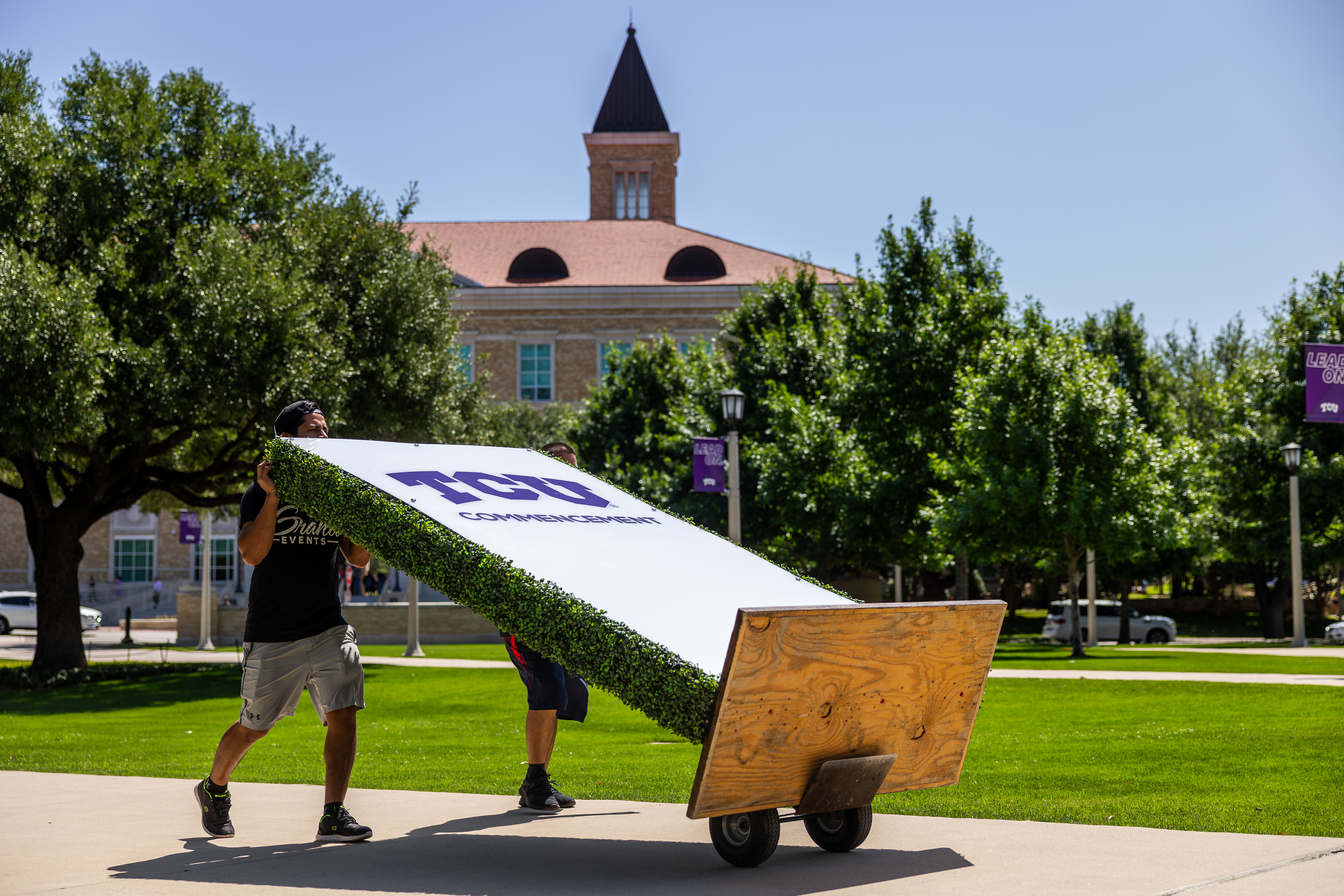 Behind the Scenes at TCU Graduation