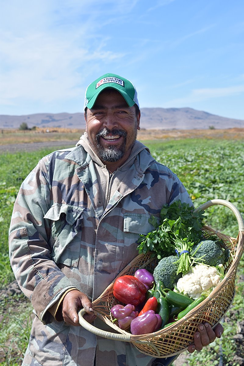 Efren Avalos of Avalos Farm, a member of Mandela Foods Distribution and Harvest to Market borrower