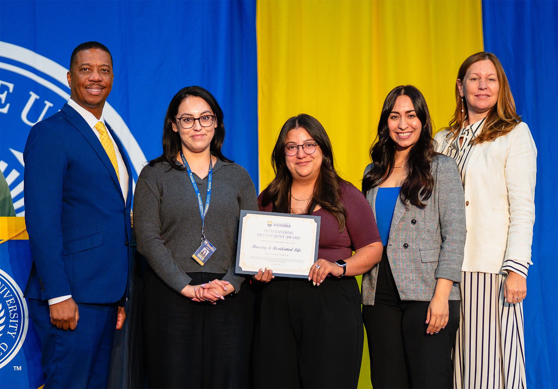 The Student Housing and Residence Life Department received the ...