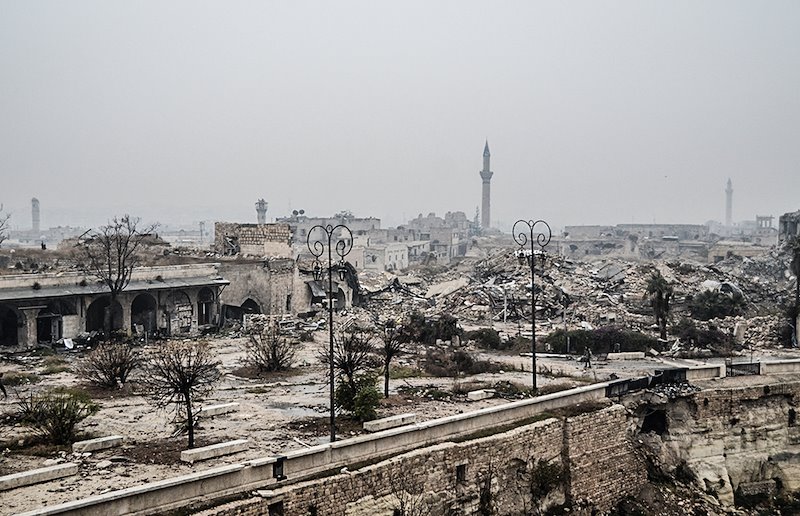 Taken from Aleppo's citadel stairs