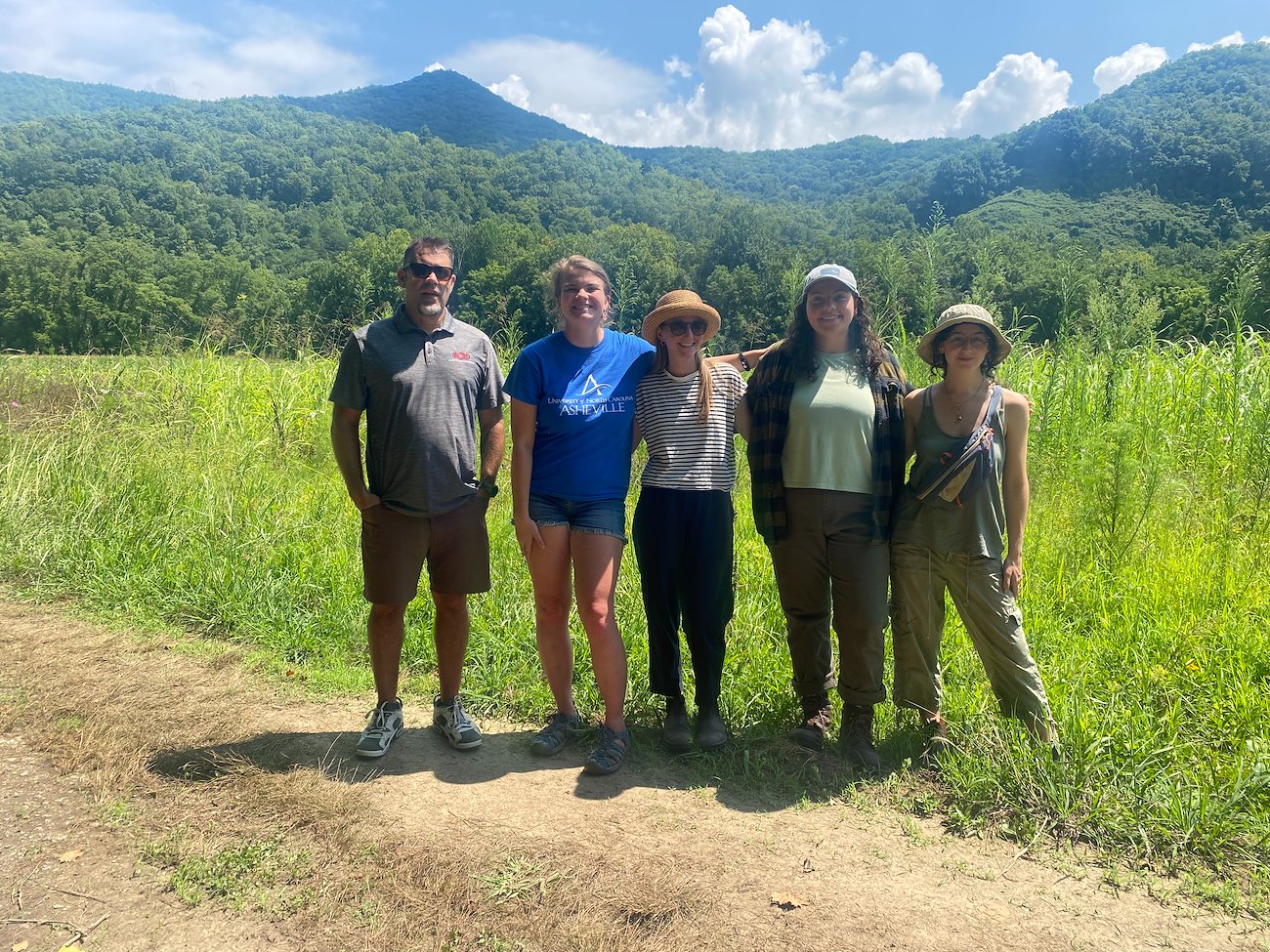 The McCullough fellows spend time among Cherokee land.