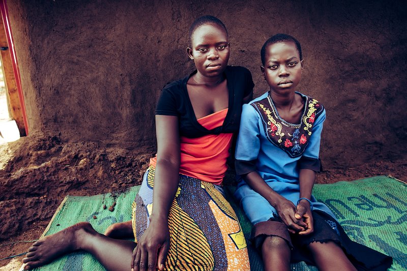 Viola and her sister Noela were separated from their parents, but feel at home with Victor, Rose, and their children.