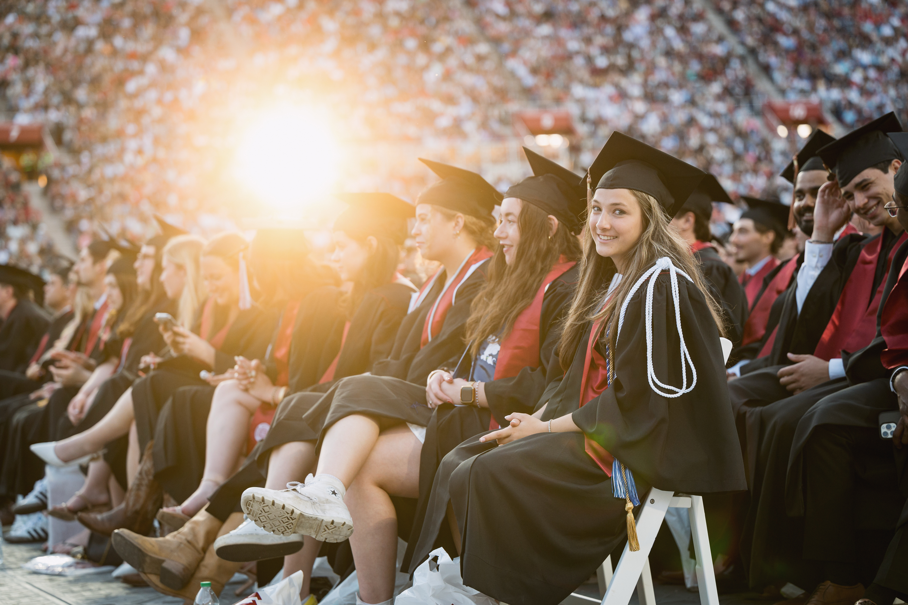 Graduates are assembled for the IU Bloomington Undergraduate ...