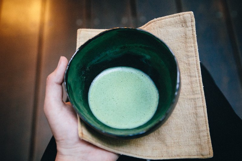 Thin matcha, frothy and somewhat bittersweet