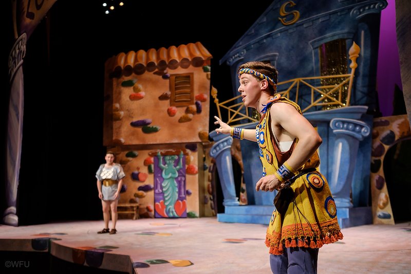 Eli Bradley stars as Pseudolus in "A Funny Thing Happened on the Way to the Forum."