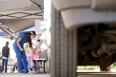 The Fresno State mobile nursing unit.