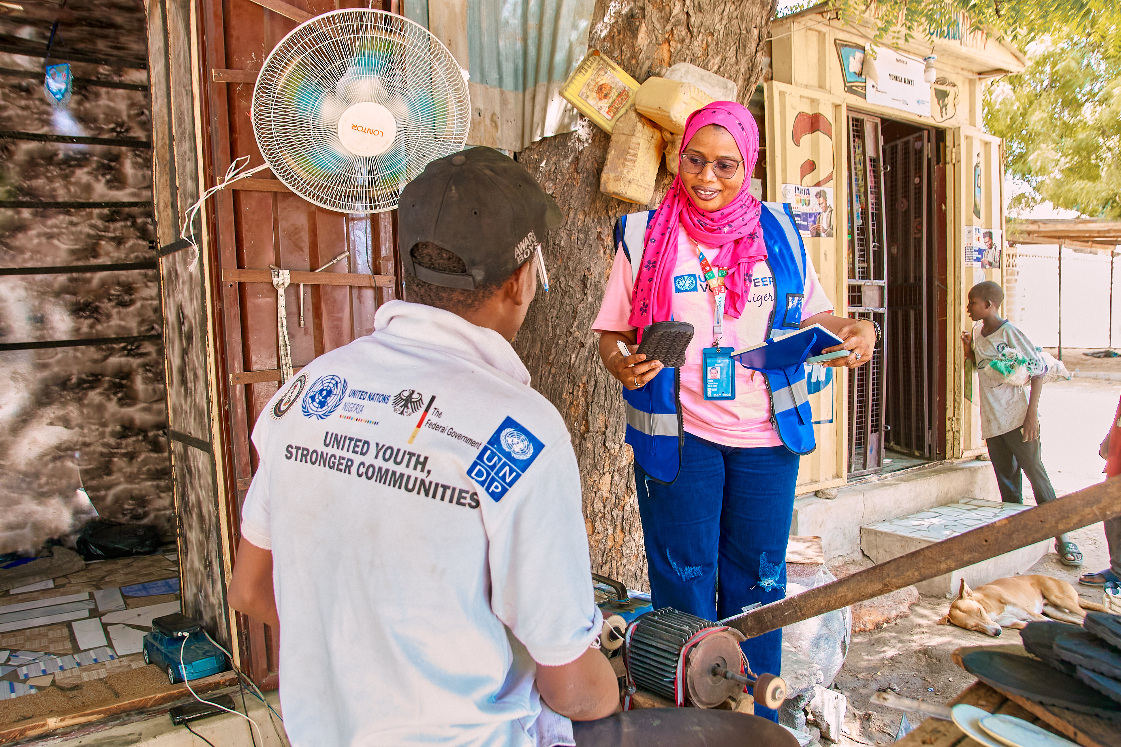 Fatima Musa Timta, a UN Volunteer Project Officer serving with UNDP ...