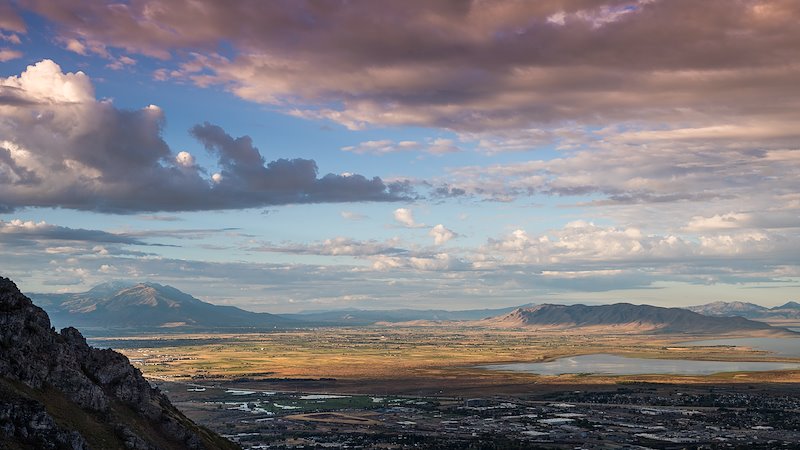 Southern Utah Valley as seen from Y Mountain  - Photo by Nate Edwards/BYU