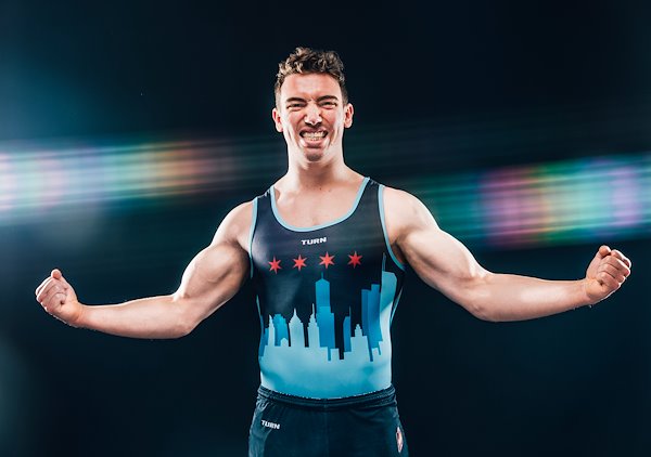 Mike Peluso, Vice President of Men's Gymnastics Club 2020. Photo by Rosario E. Zavala || UIC CREATIVE AND DIGITAL SERVICES