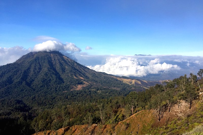 View from the top of Ijen