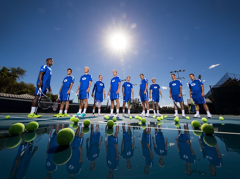 BYU's Men's Tennis Team - Photo by Jaren Wilkey/BYU