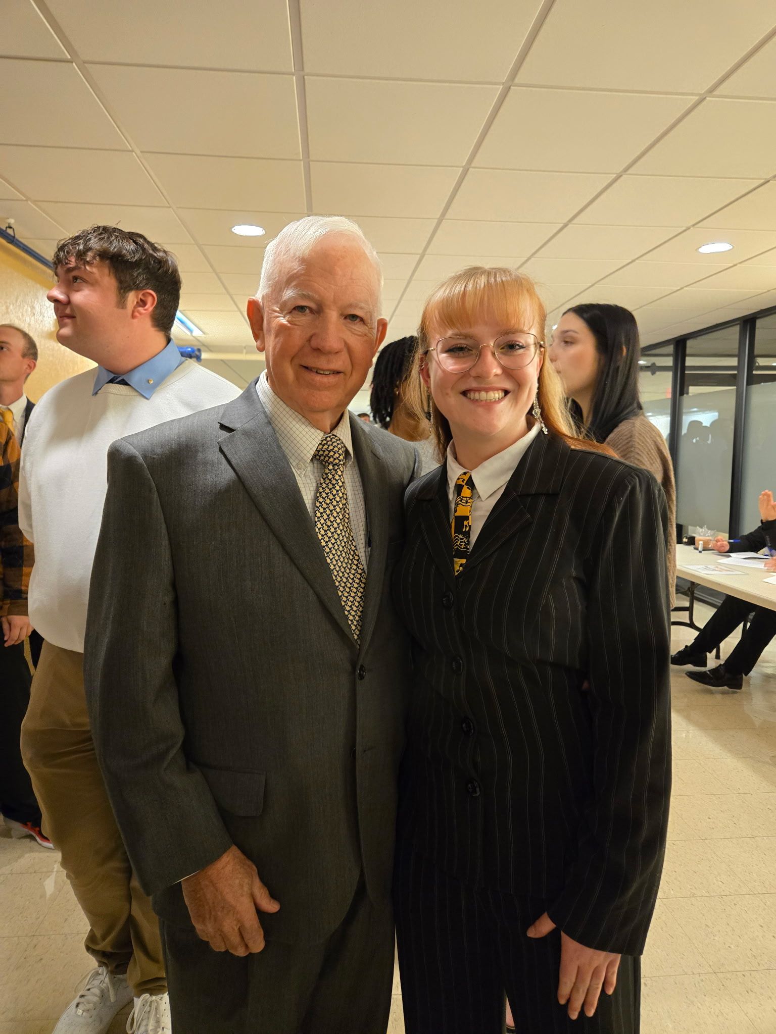 Bernie Smith and Shaylee Groves.