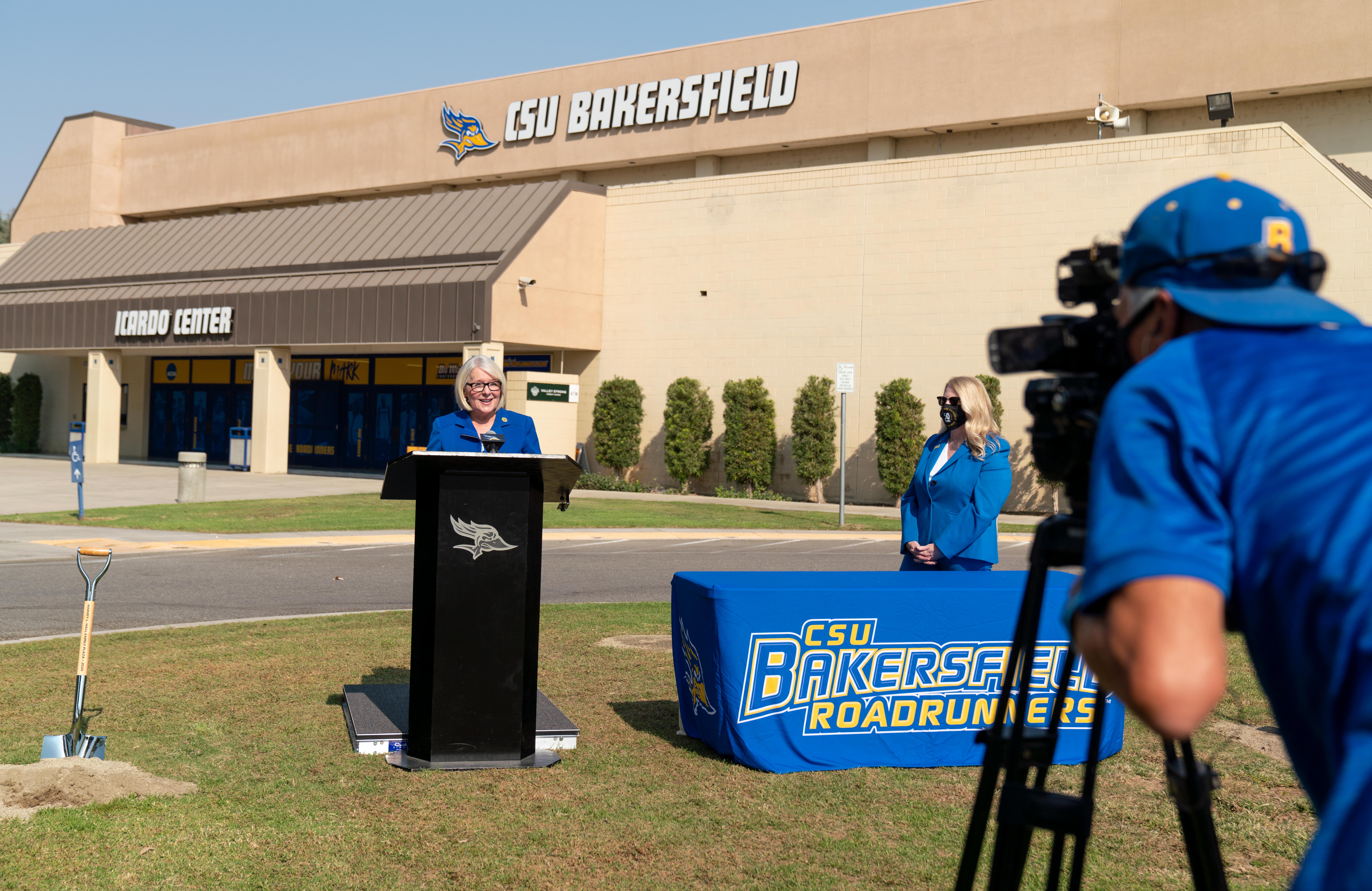 CSUB breaks ground on Hall Family Plaza