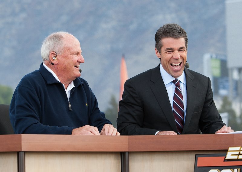 LaVell appears on ESPN College Gameday before BYU took on TCU in 2009.