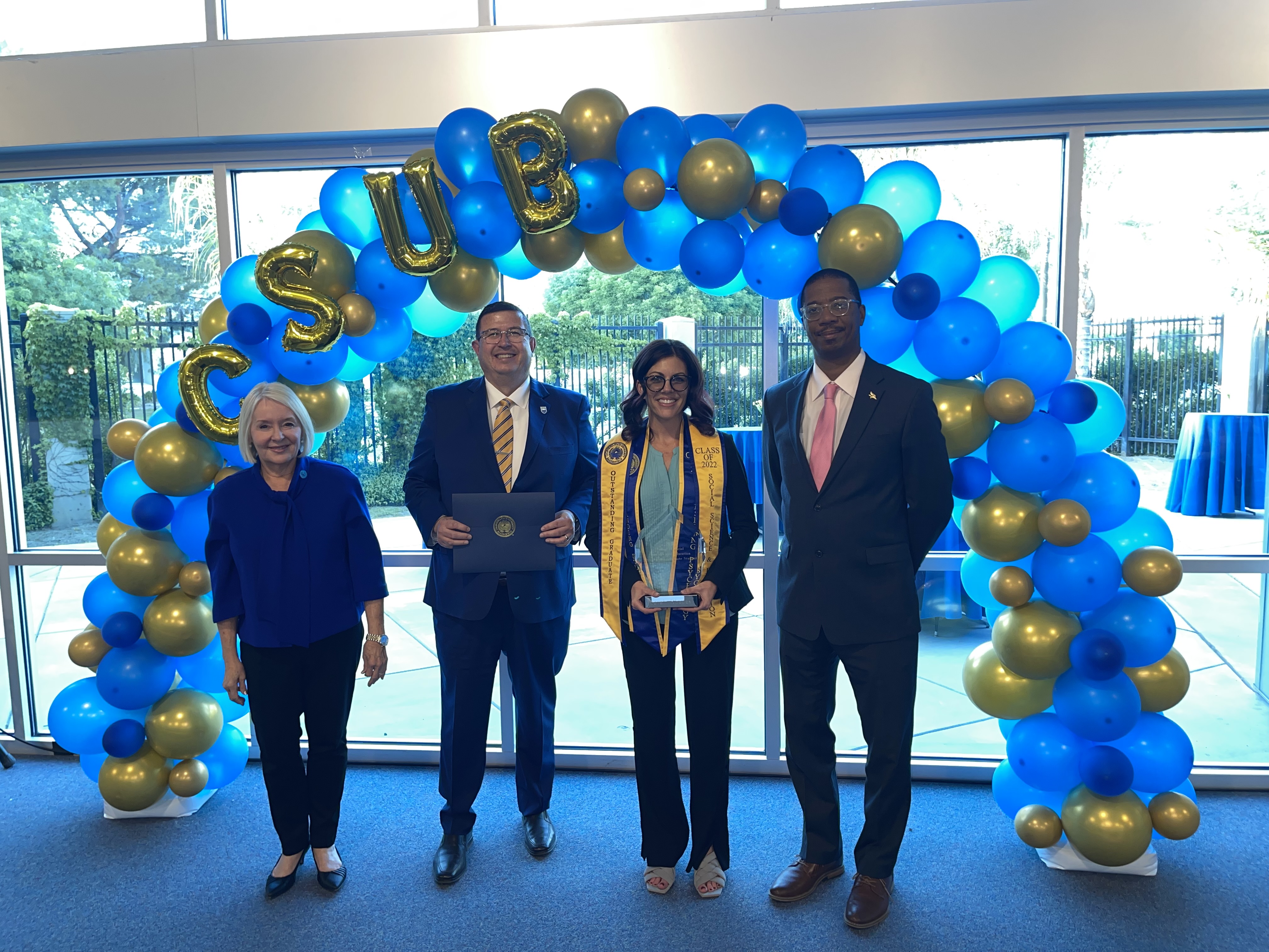 President Lynnette Zelezny, Dean James Rodriguez, Sarah Rhodes and ...