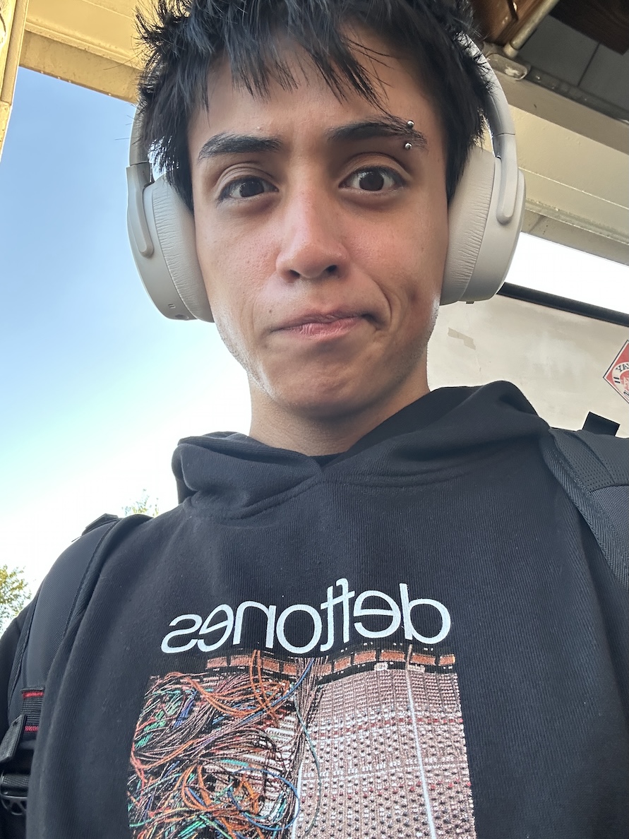 Pablo Asmen wearing headphones.