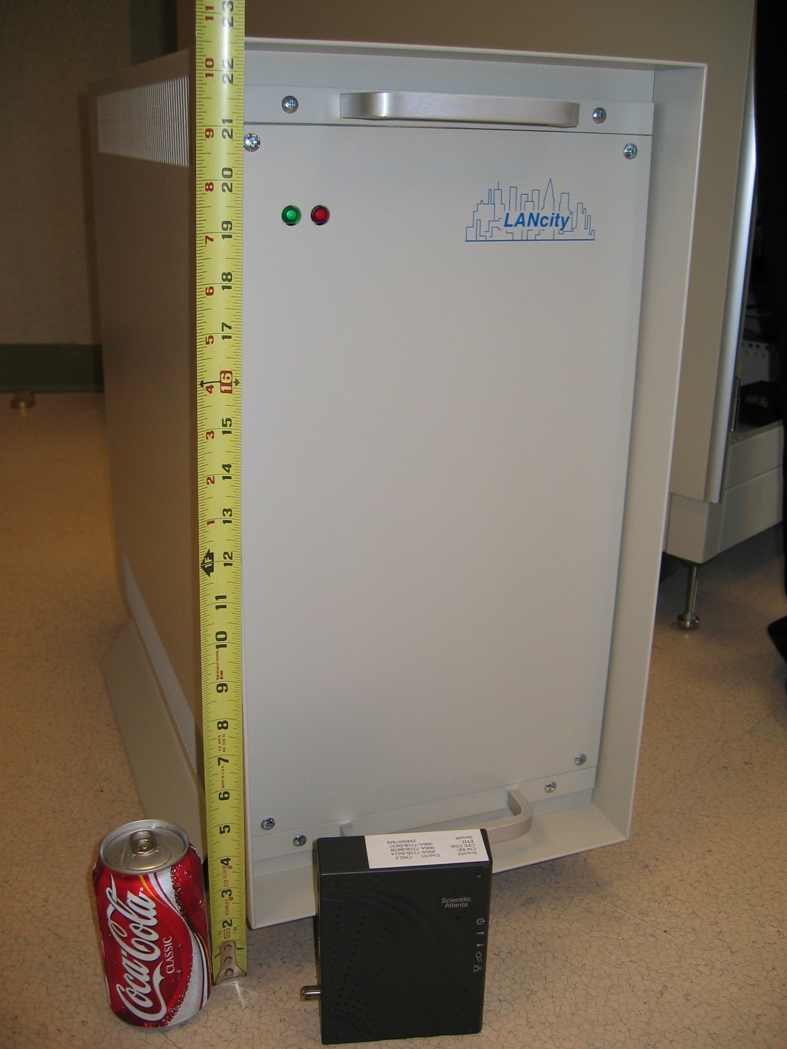 An early modem prototype, nearly two feet tall and costing about ...