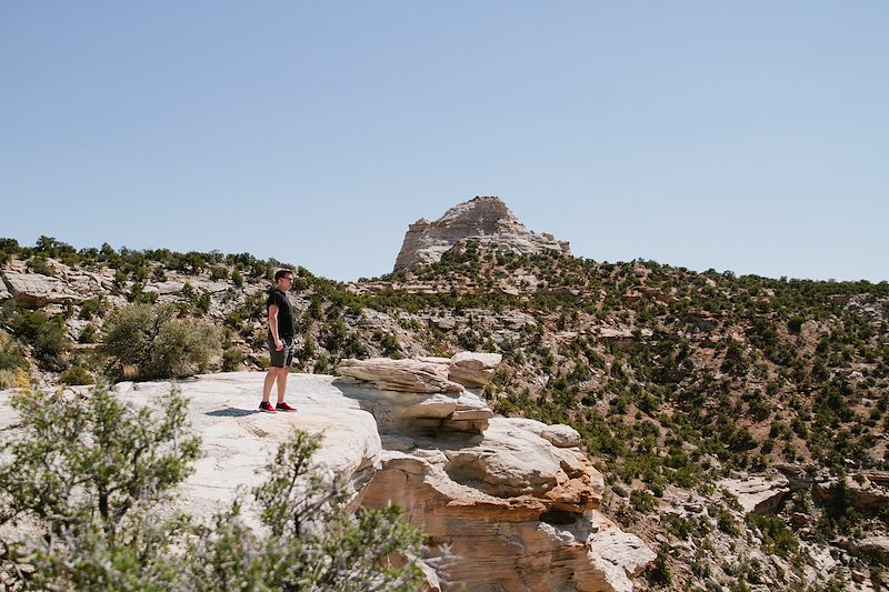 Dane stands overlooking a canyon - Arizona