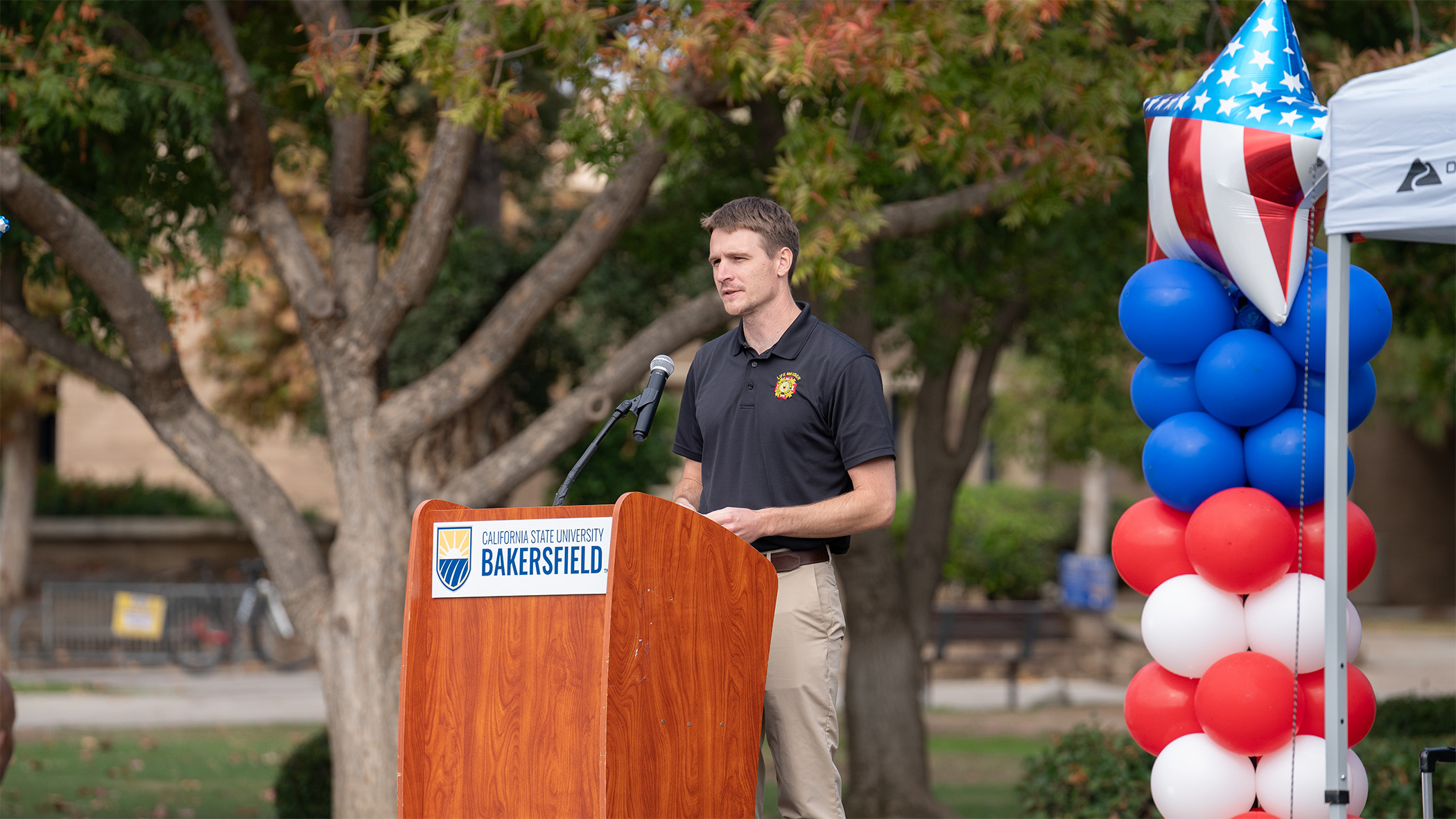 CSUB student and Veterans of Foreign Wars Post 97 Junior Vice Commander ...
