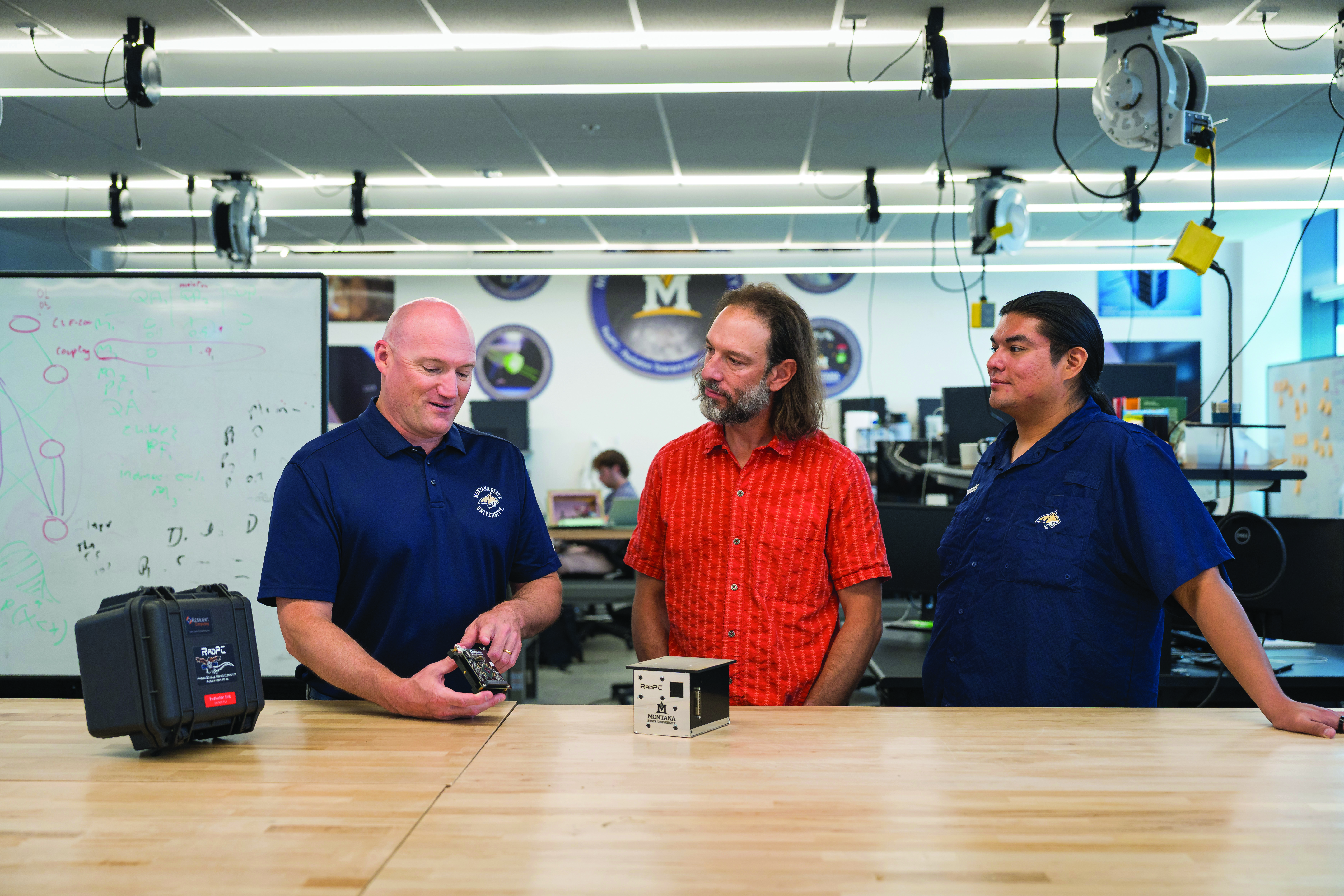Brock LaMeres discusses components of the RadPC with electrical ...