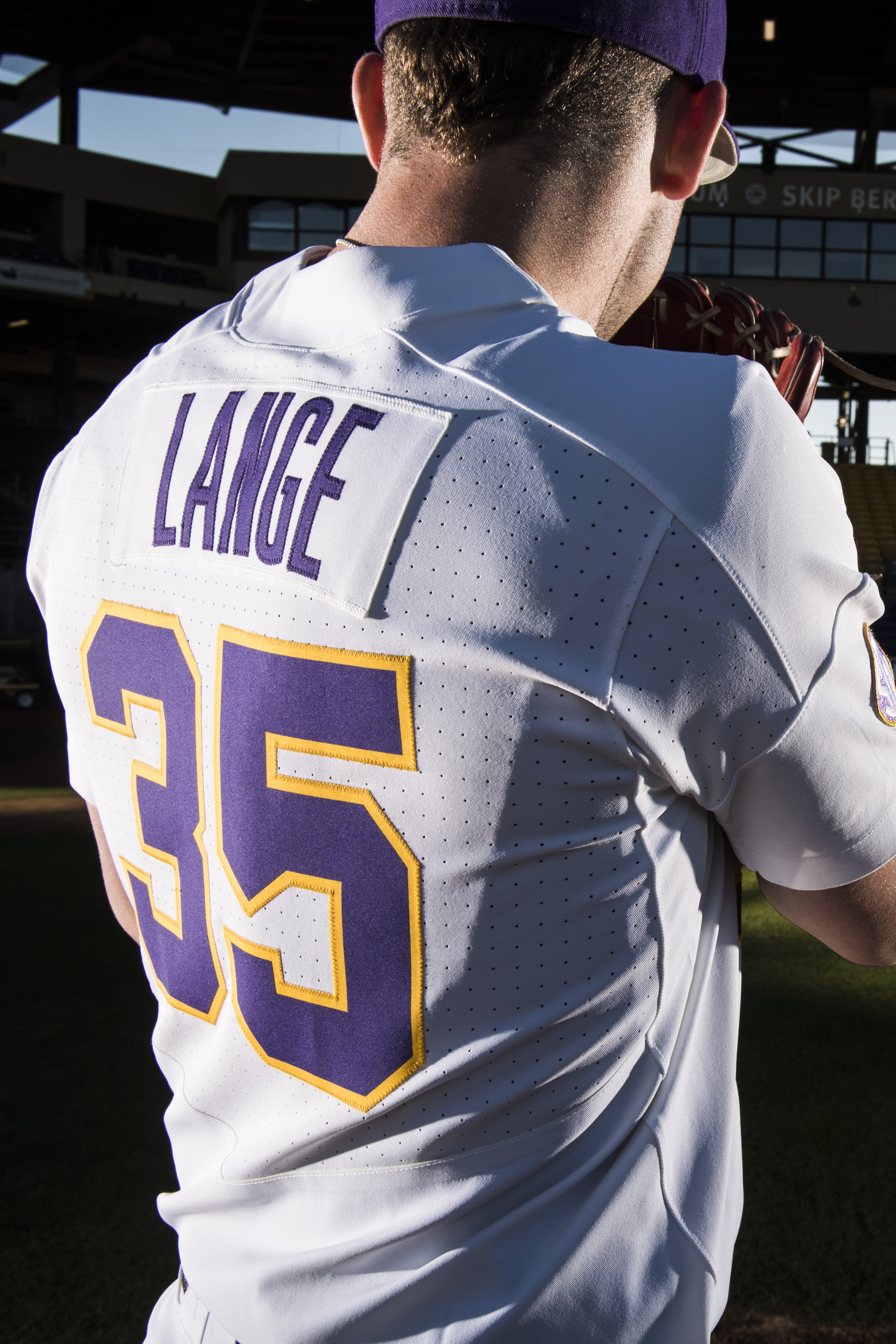 lsu pinstripe baseball jersey