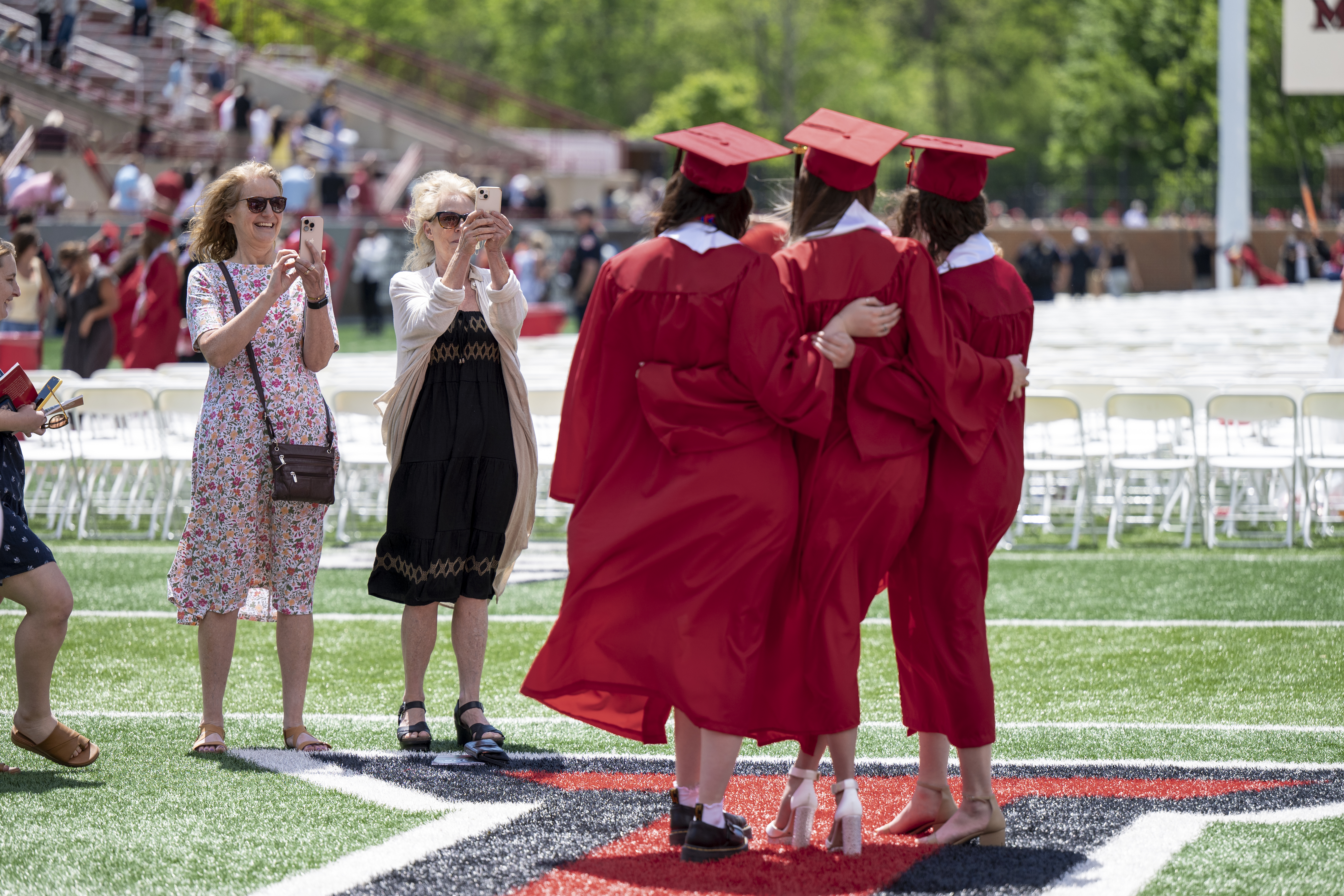 Miami University students pose for photos following the May 17 ...