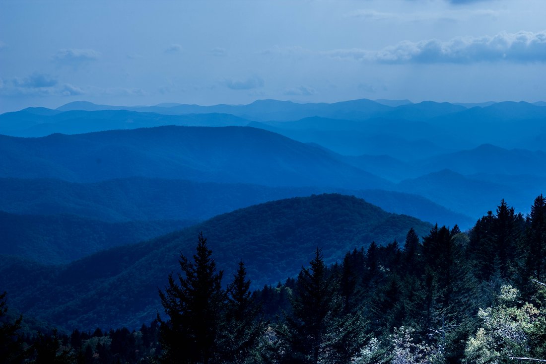 I guess that’s why they call it The Blkue Ridge Parkway.