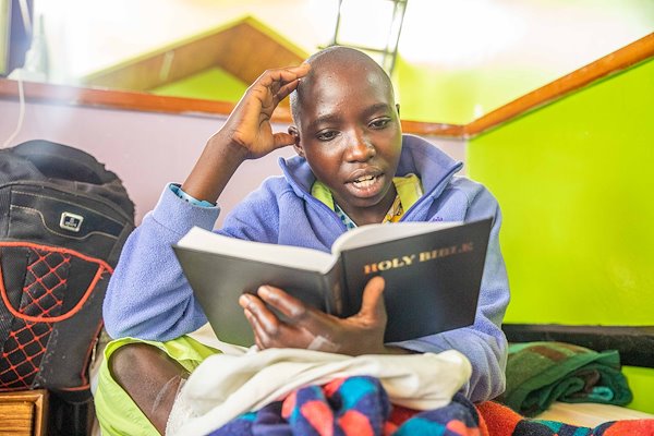 Betty received a Bible, and she could not get enough of it!