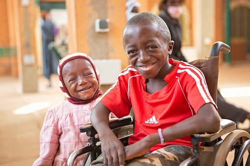 Abel (right) has been a long term CURE Niger patient, and now his little brother Amorth (left) has joined us.