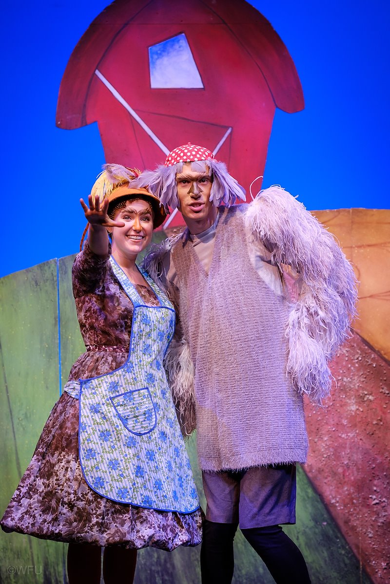 Phil Kayser and Ashton Smalling star in the UniversityTheatre production of "Honk, Jr."