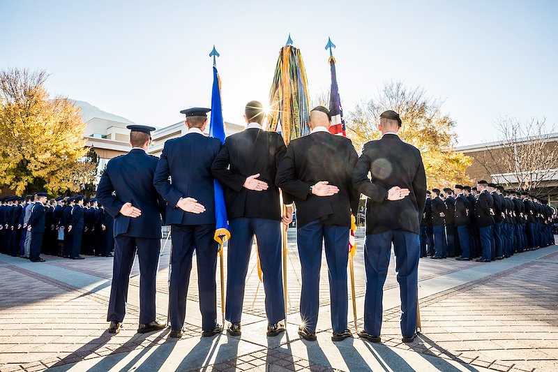 Veterans Day Presidential Review - Photo by Nate Edwards/BYU