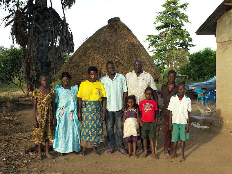 Atugonza with his family