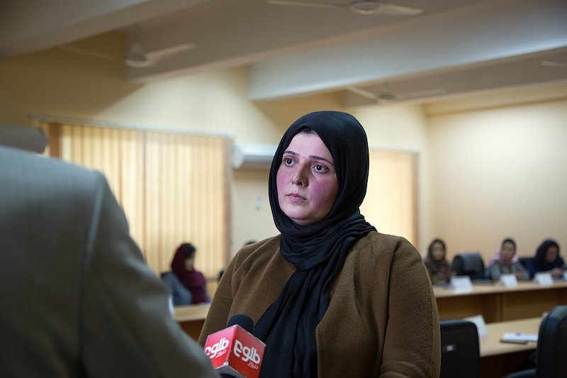 Khujesta Elham, a student from the new class of Gender Master's Programme. Photo: Ajmal Sherzai / UNDP Afghanistan / 2017