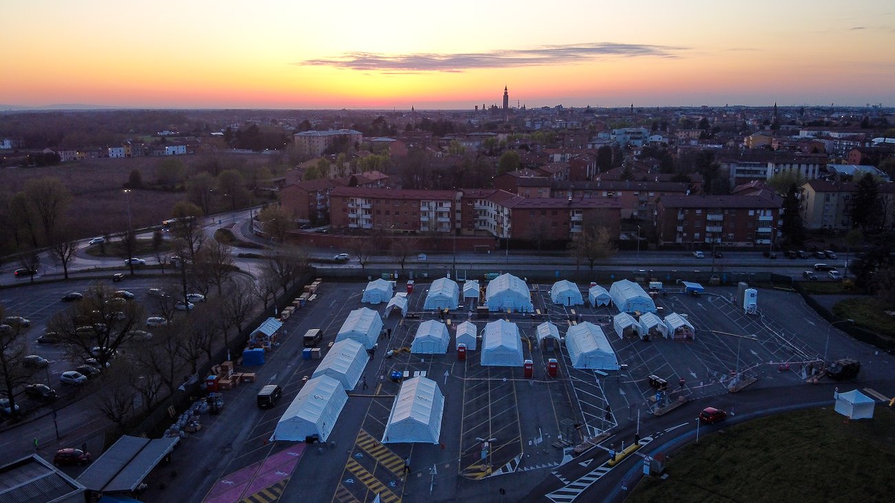The Samaritan's Purse emergency field hospital in Cremona, Italy