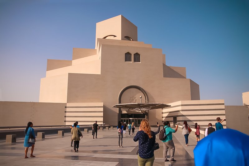 Exterior of the Museum of Islamic Art in Doha. Photo by Zaid Shaikh.