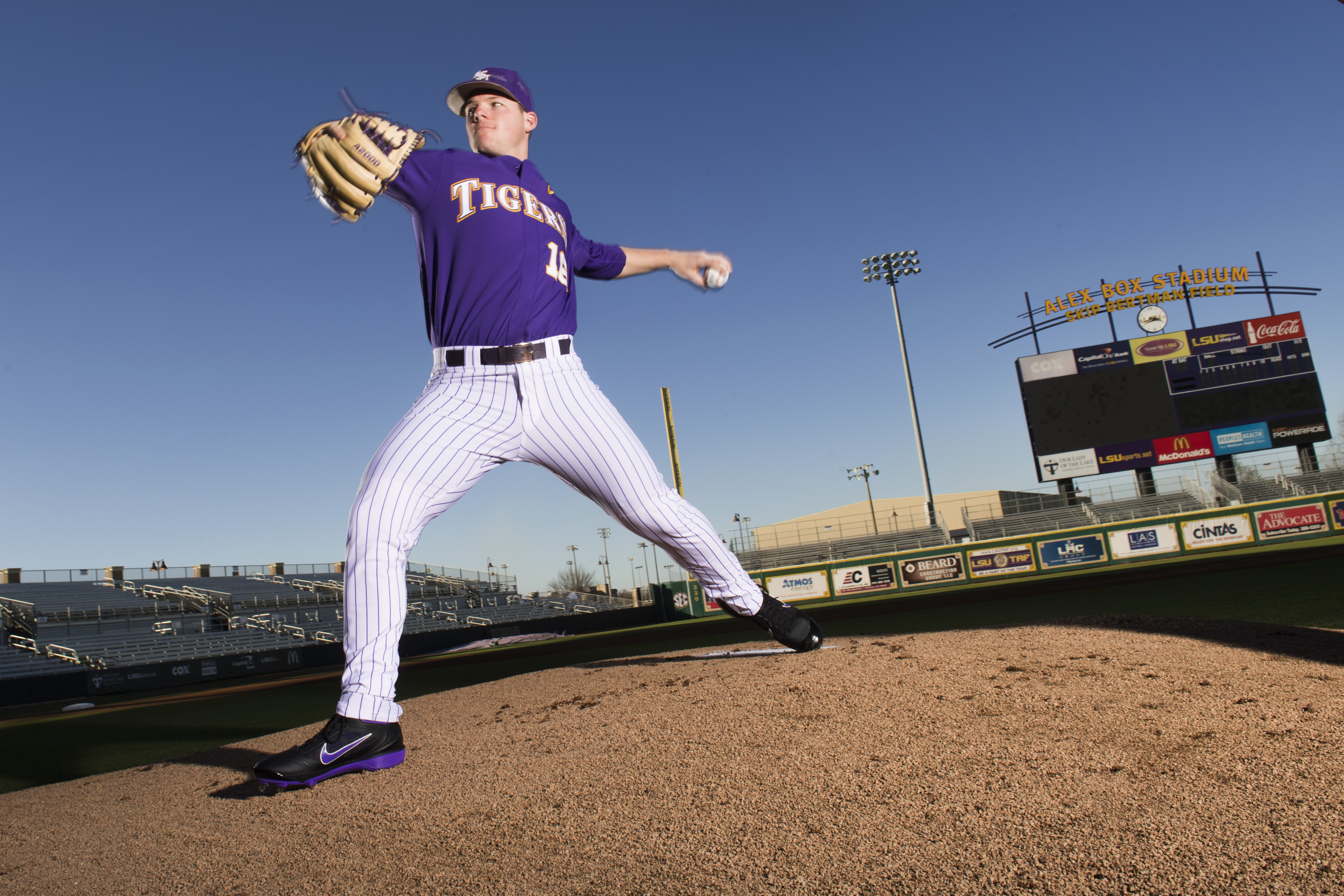 lsu pinstripe baseball jersey